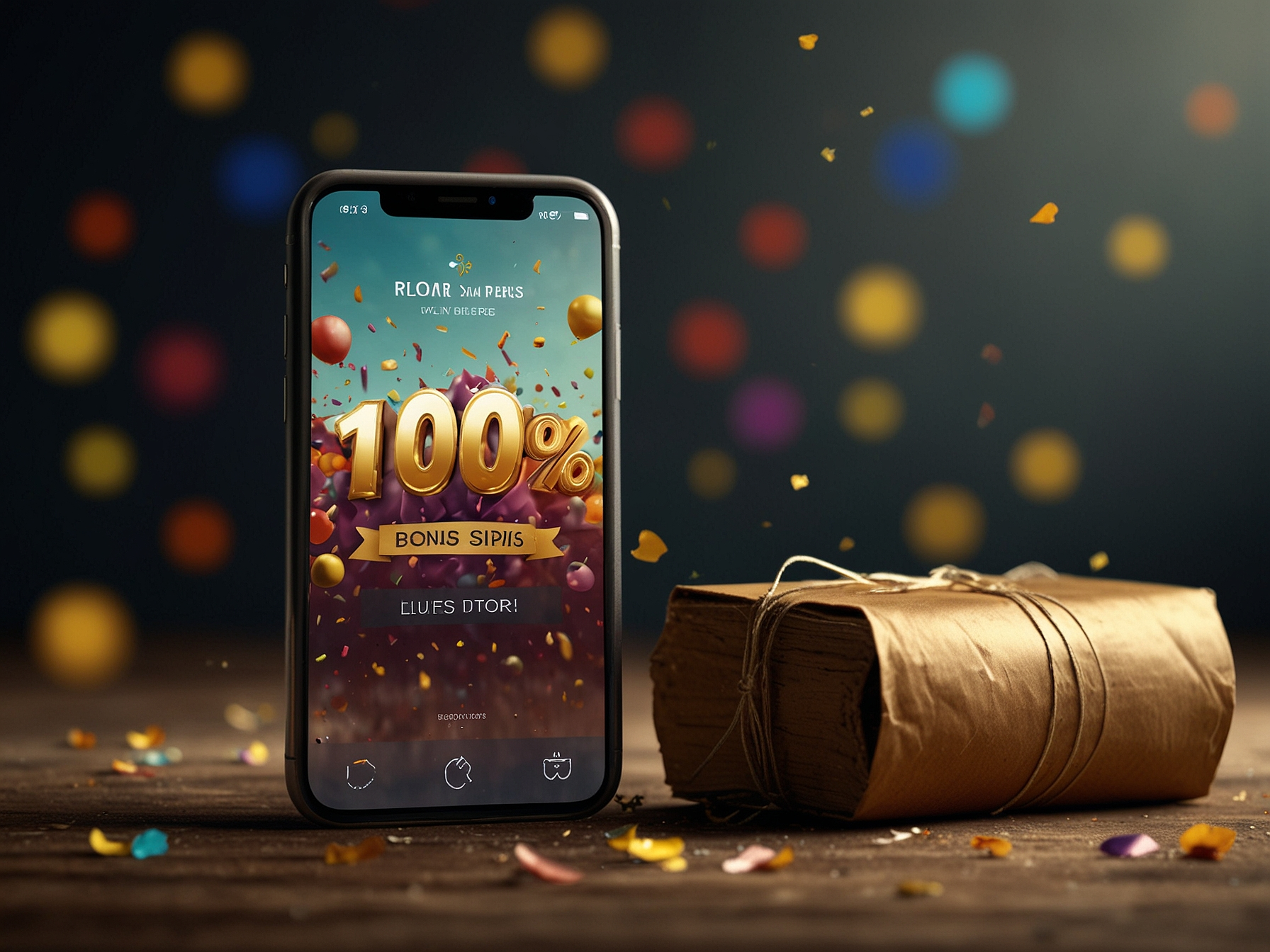 Promotional bonus display on mobile