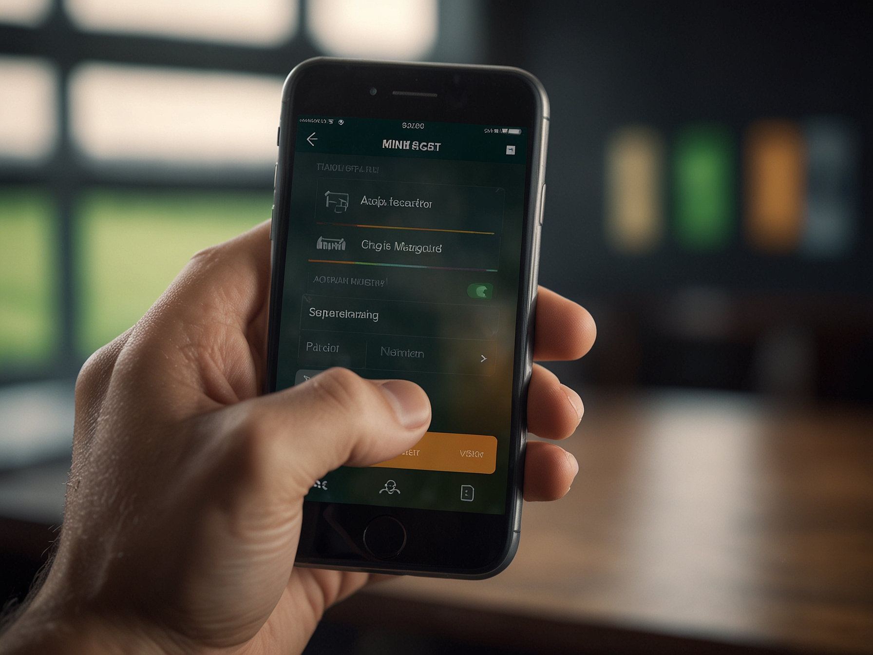 Secure login screen displayed on mobile device